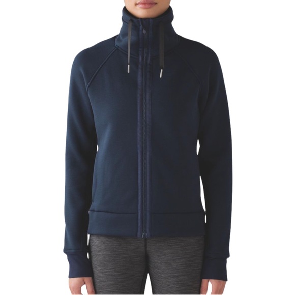 lululemon athletica Jackets & Blazers - Lululemon Kick The Cold Jacket Inkwell Navy Womens 8